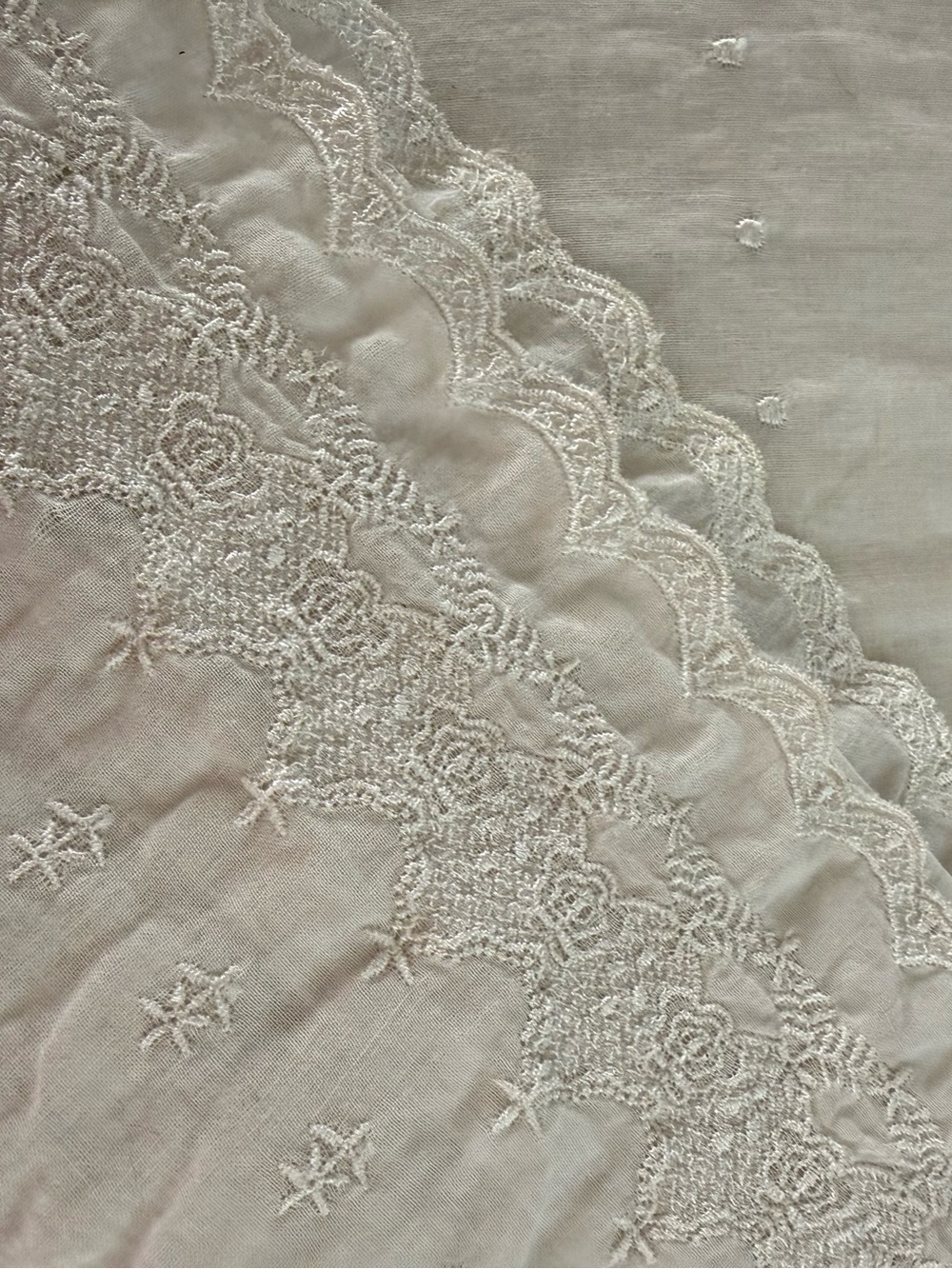 White Sheer Shabby Chic Curtains